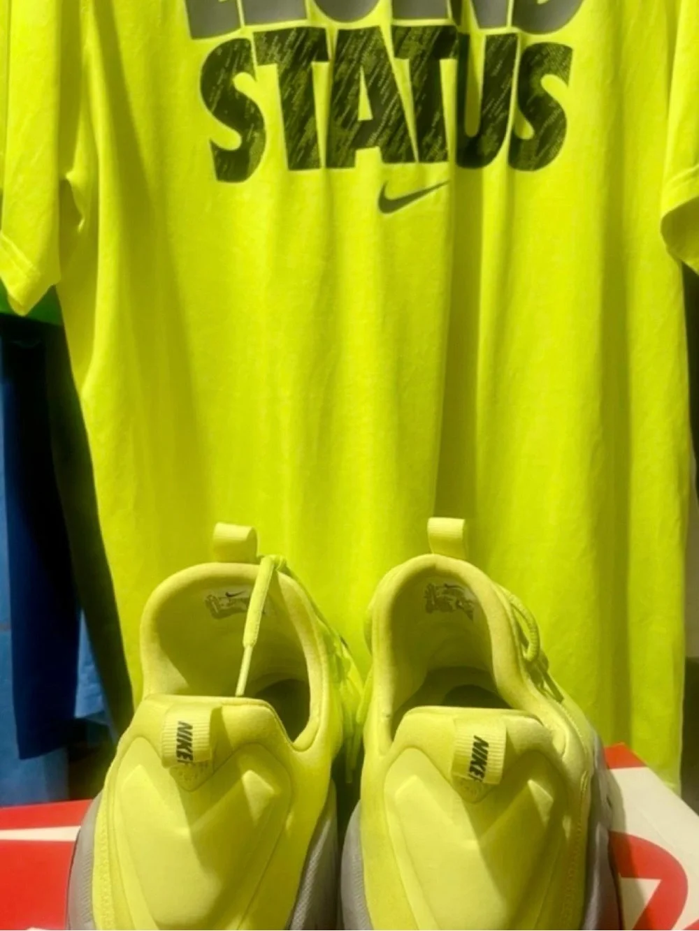 Nike Men's Neon Yellow Athletic Sneakers